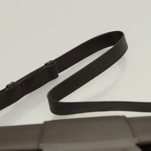 Salvatore Ferragamo Shoulder Bag Leather Brown Auth 133389 - Picture 9 of 16